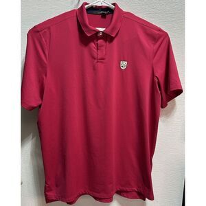 RLX Ralph Lauren Men's Short Sleeve Golf‎ Polo Shirt Red Men's Size 2XL